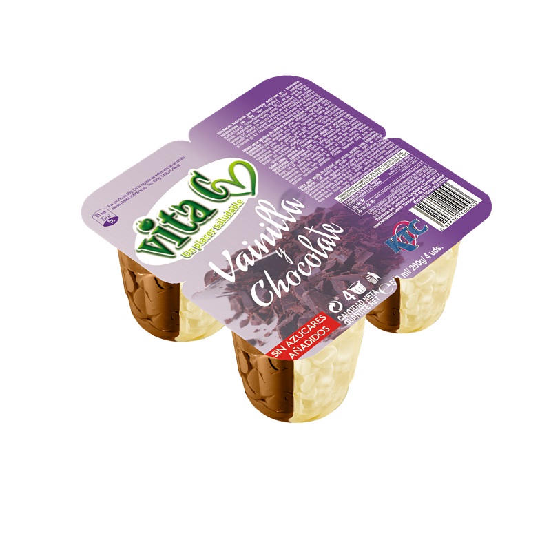 *VASITO S/AZUCAR VAINI-CHOCO 4/130ML
