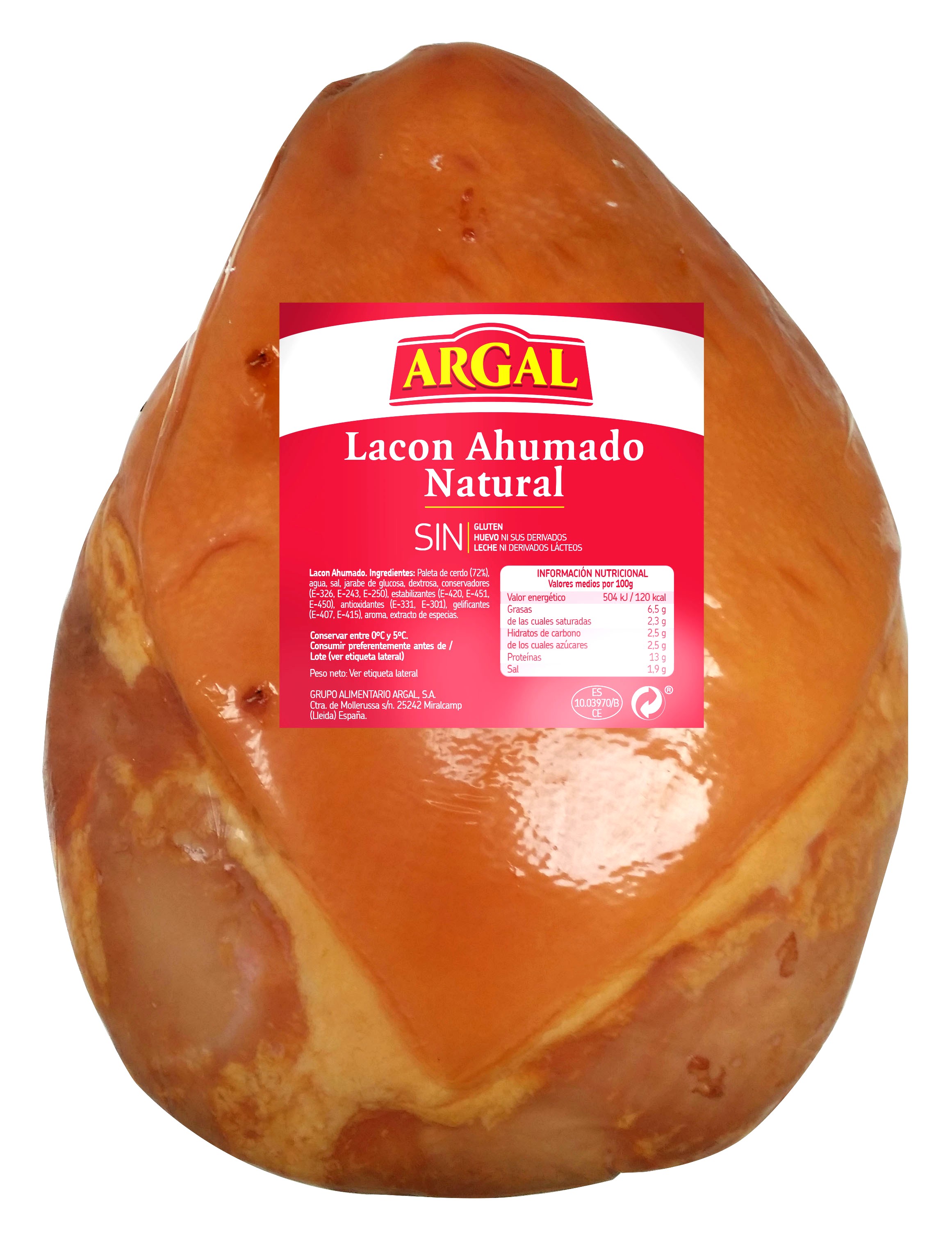 LACON AHUMADO 6,5KG APROX. ARGAL