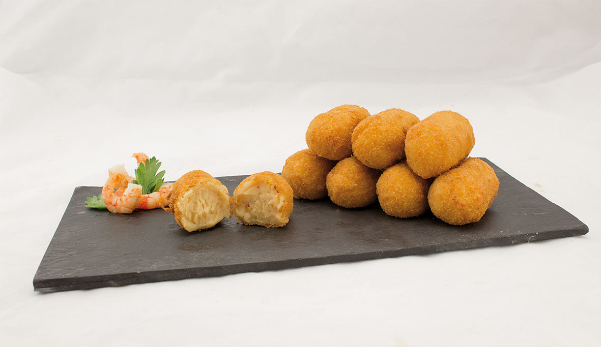 CROQUETAS DE GAMBA AL AJILLO 3X1KG PCS