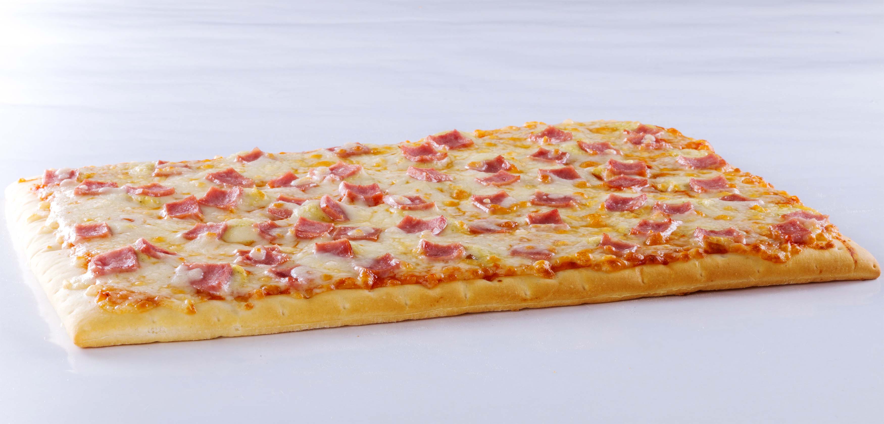 PIZZA JAMON-QUESO RECT. 5UND