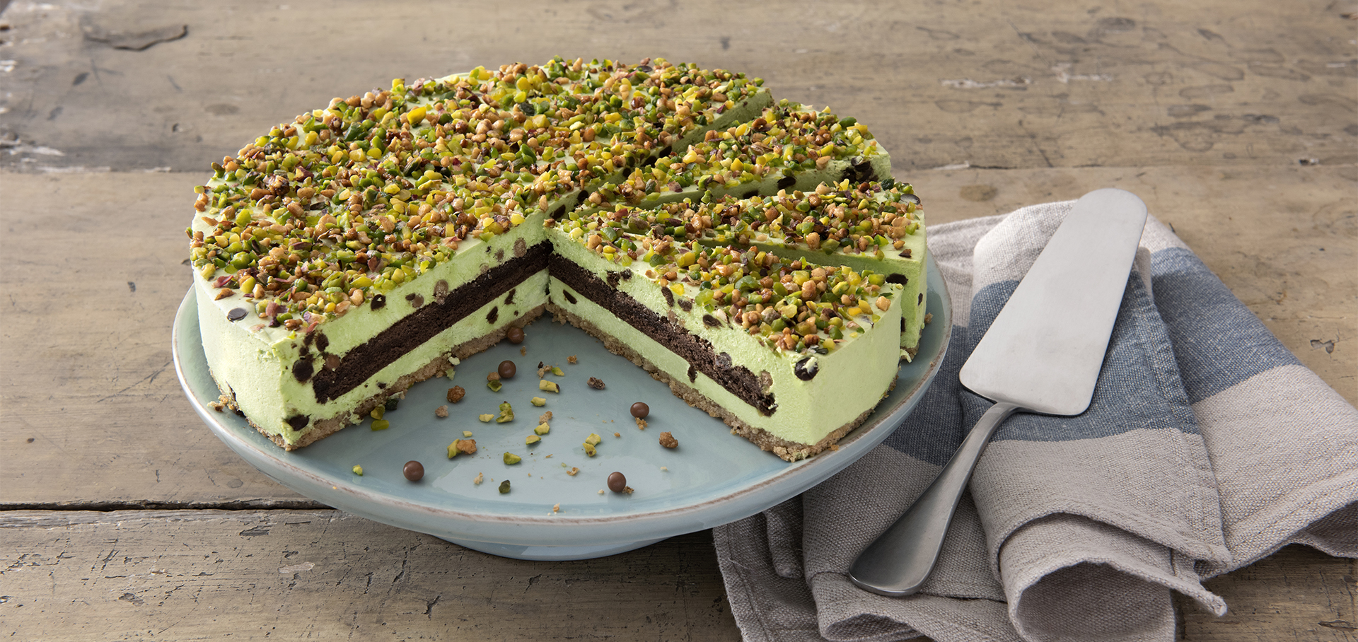 *TARTA PISTACHO Y CHOCOLATE 1.200GS