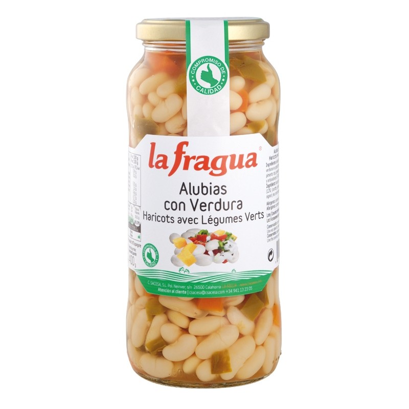 ALUBIAS BLANCAS CON VERDURA TARRO-580