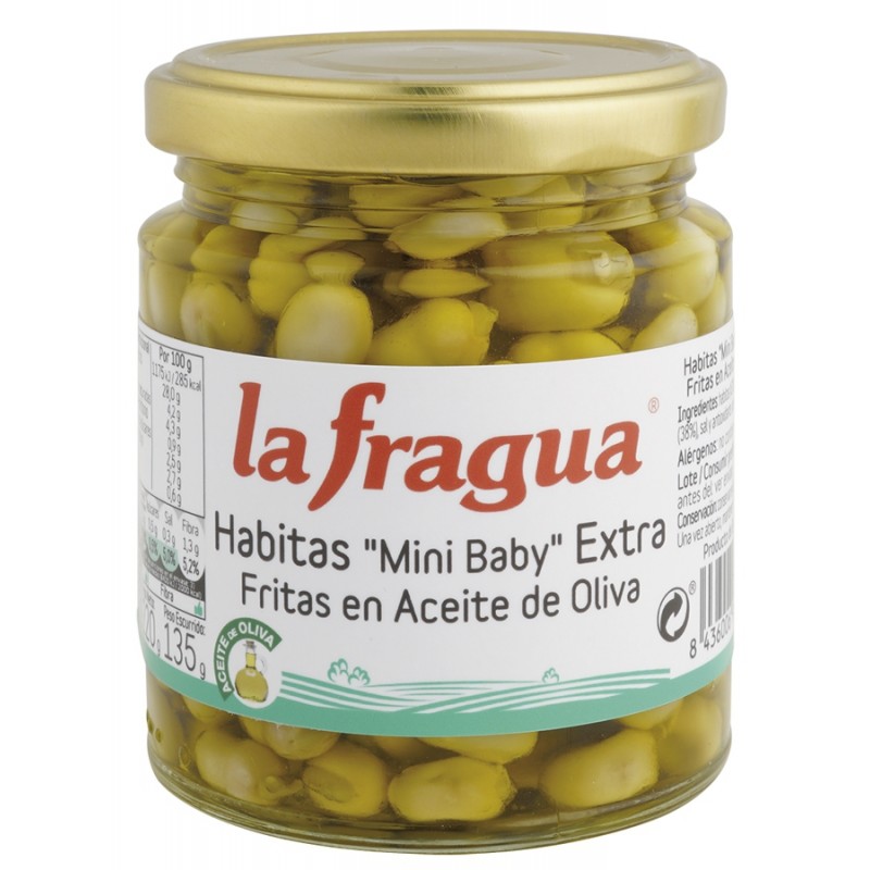 HABITAS FRITAS MINI BABY EN AOVE TARRO-250