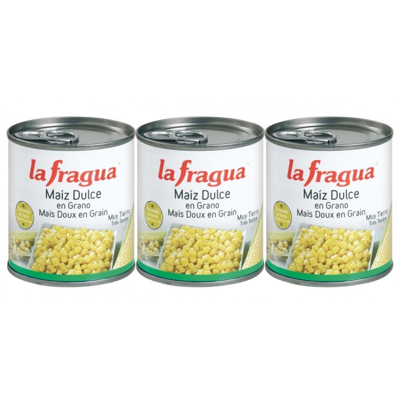 MAIZ DULCE EN GRANO LATA 1/4 PACK 3