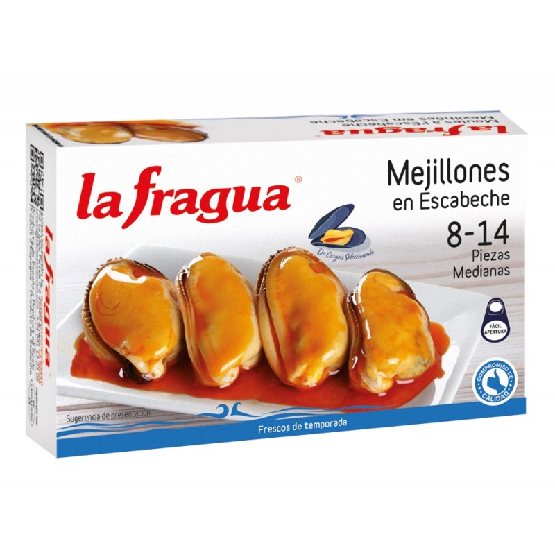 MEJILLONES 8-14 EN ESCABECHE LATA OL-120