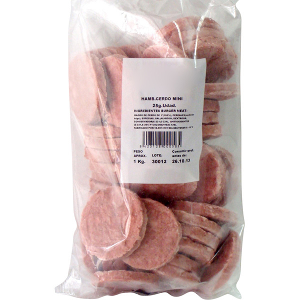 HAMB. CERDO MINI 4UNDX1KG