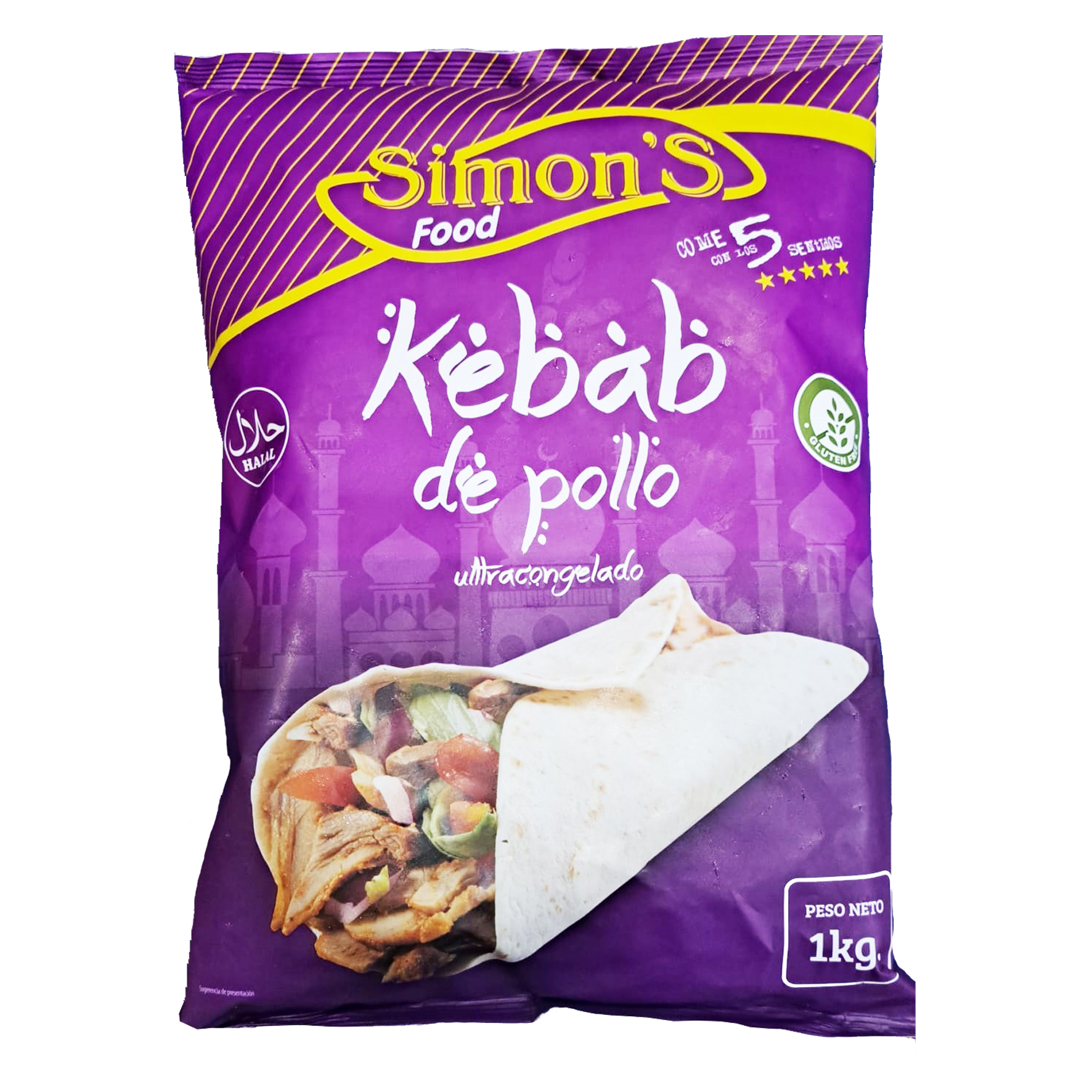 KEBAB POLLO CORTADO 8X1KG SIMONS