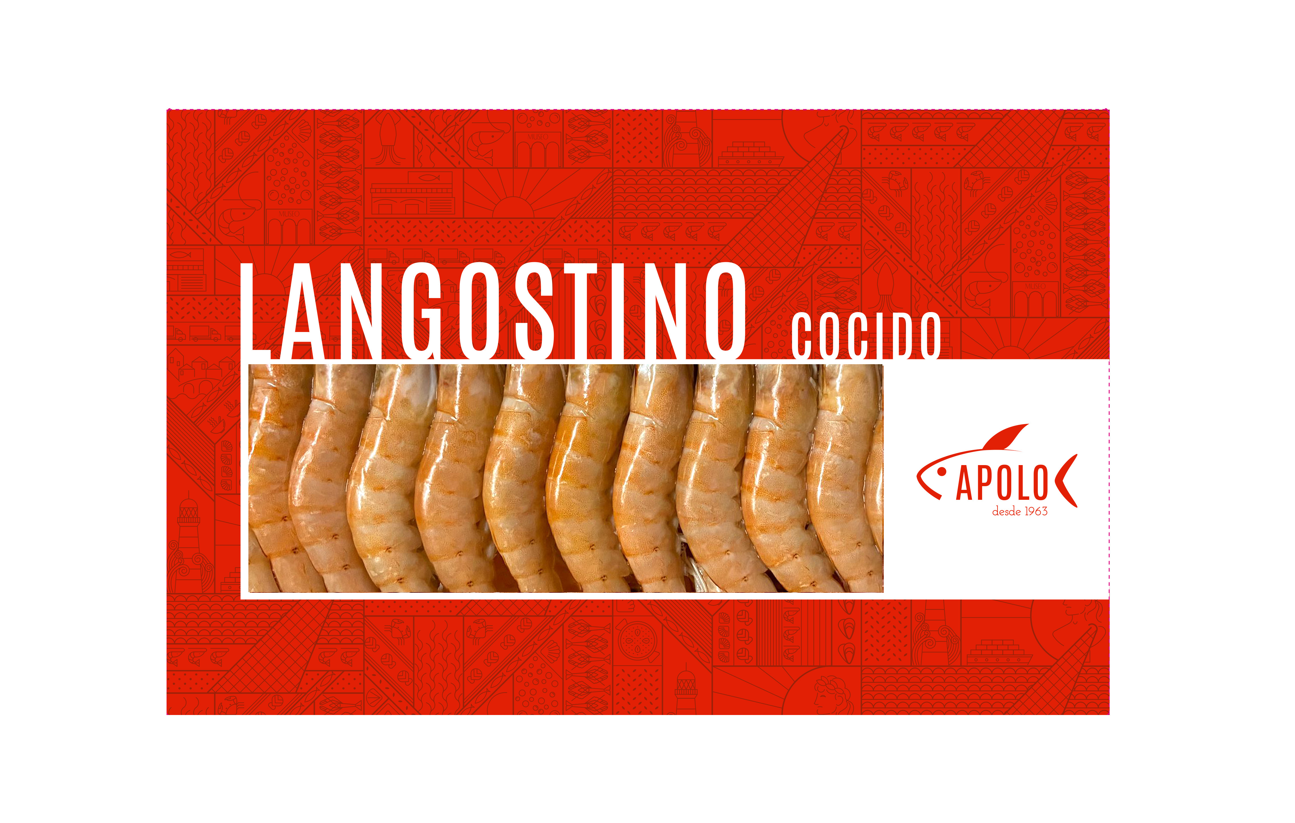 LANGOSTINO COCIDO 800GRS 40/60 APOLO